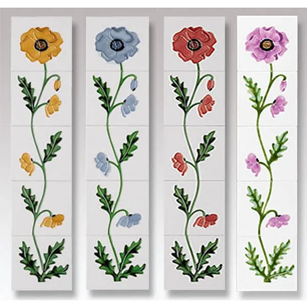 Field Poppy Tiles