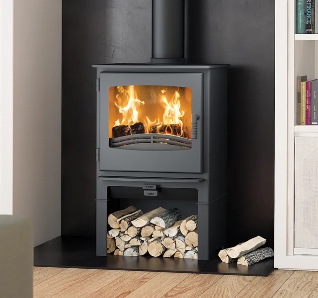 Desire 7 Multifuel Stove log store