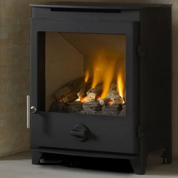 Balanced flue gas stove