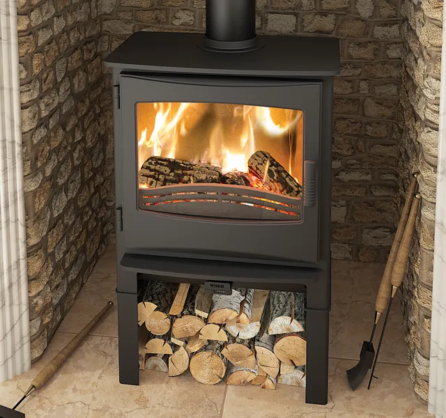 Ignite 7 Multifuel Stove log store