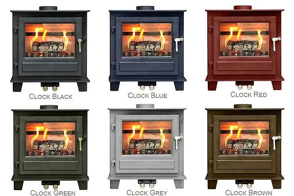 clock stove colours