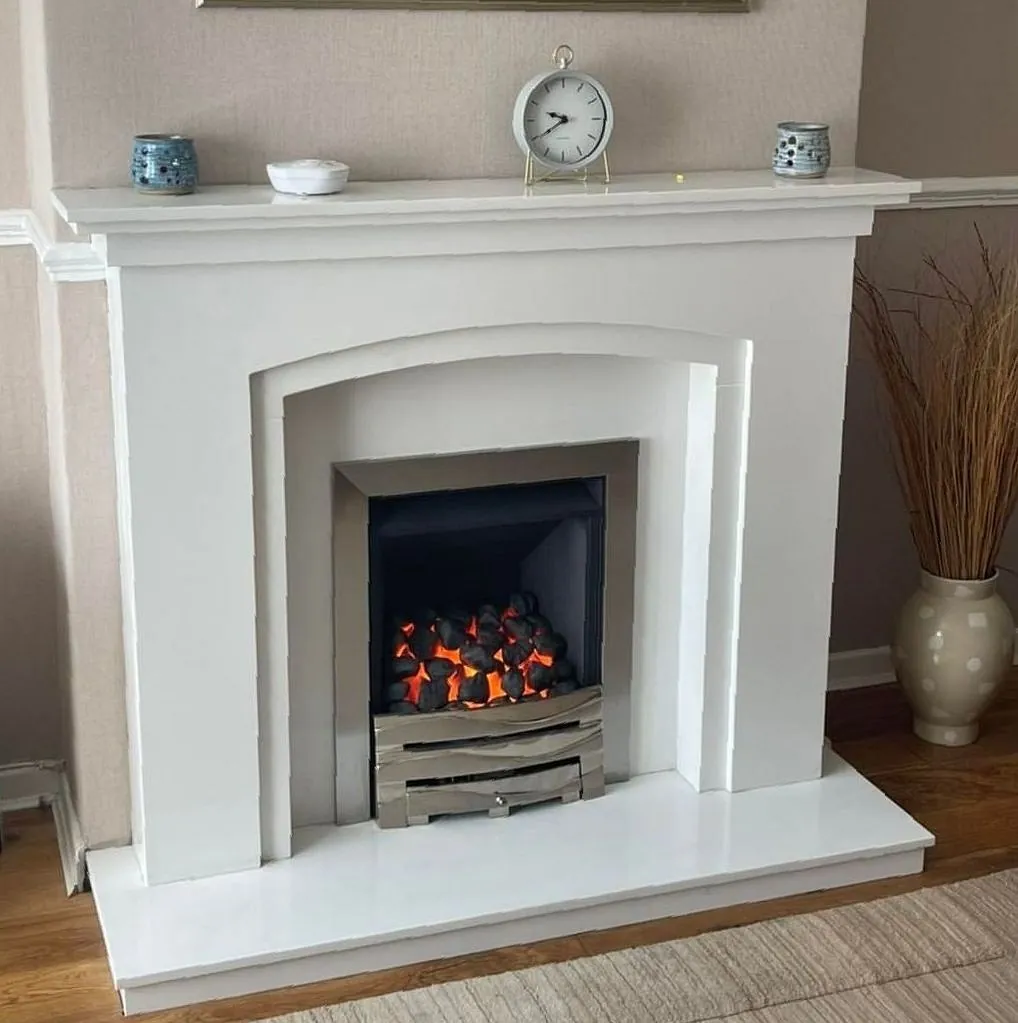 Pacific Arch marble fireplace